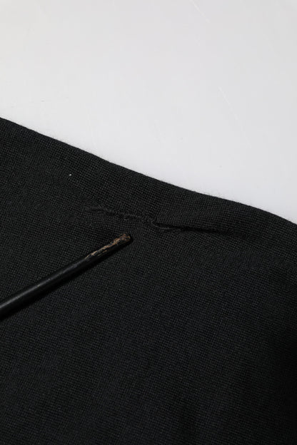 Black Cashmere Crewneck Men Pullover Sweater