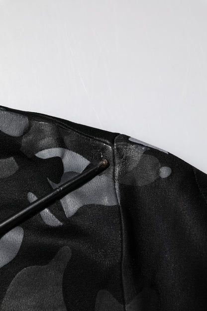 Black Camouflage Pullover Sweatshirt Sweater