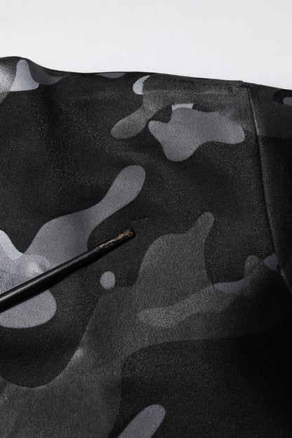 Black Camouflage Pullover Sweatshirt Sweater