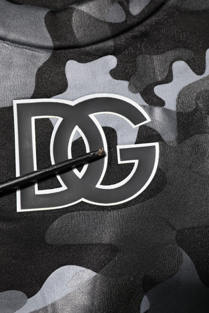 Black Camouflage Pullover Sweatshirt Sweater