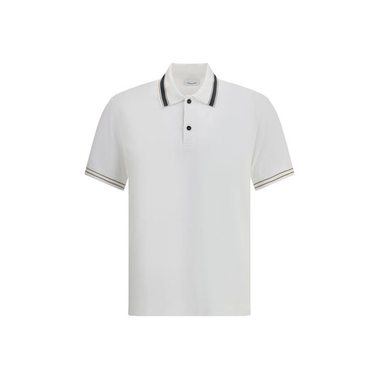 White Cotton Polo Shirt