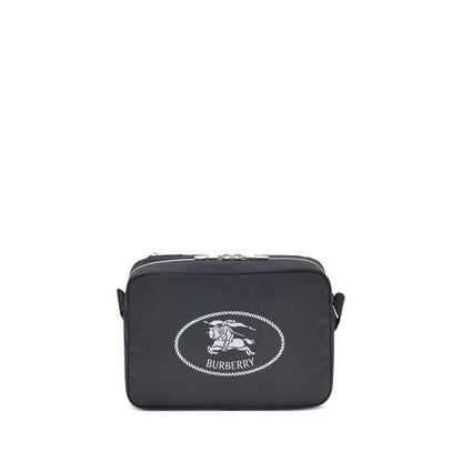 Black Polyester Shoulder Bag