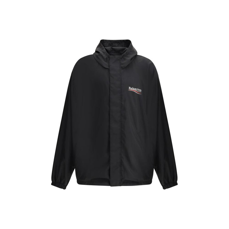 Black Polyester Shell Jacket
