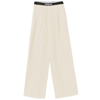 Beige Polyester Women Palazzo Trousers