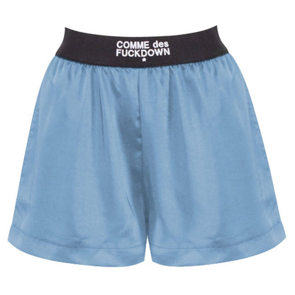 Blue Polyester Short