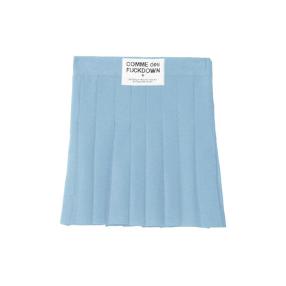 Blue Polyester Skirt