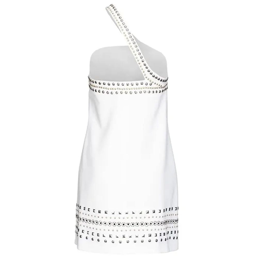 White Polyester Dress