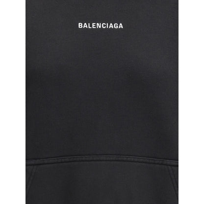 Black Cotton Sweatshirt