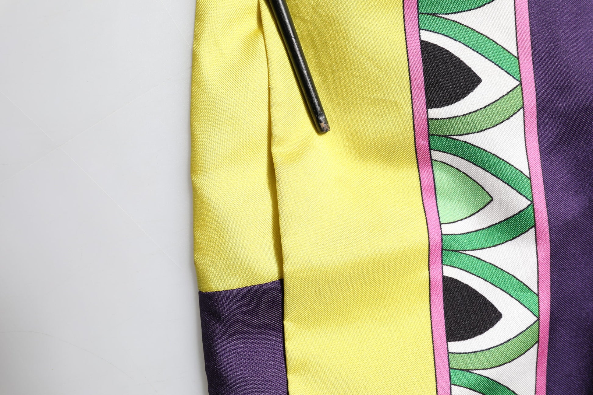 Blue Floral Print Silk Long Sleeves Wrap Robe