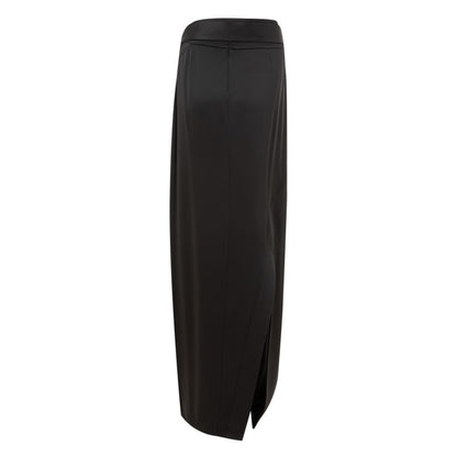 Black Acetate Long Skirt
