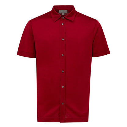 Red Cotton Shortsleeve Shirt