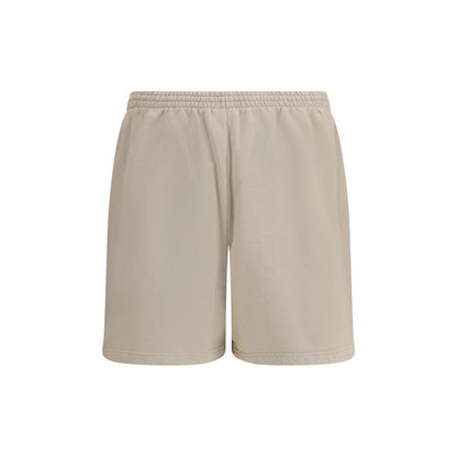 Beige Cotton Bermuda Shorts