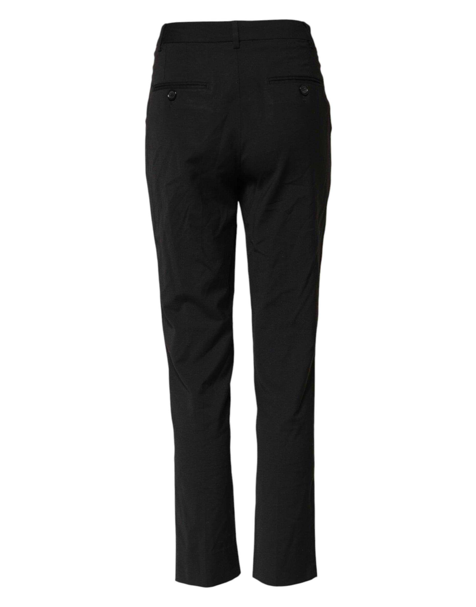 Black STAFF High Waist Tapered Pants