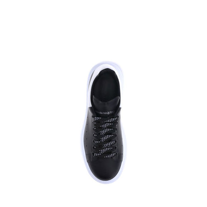 Black Calf Leather Bos Taurus Platform Sneakers