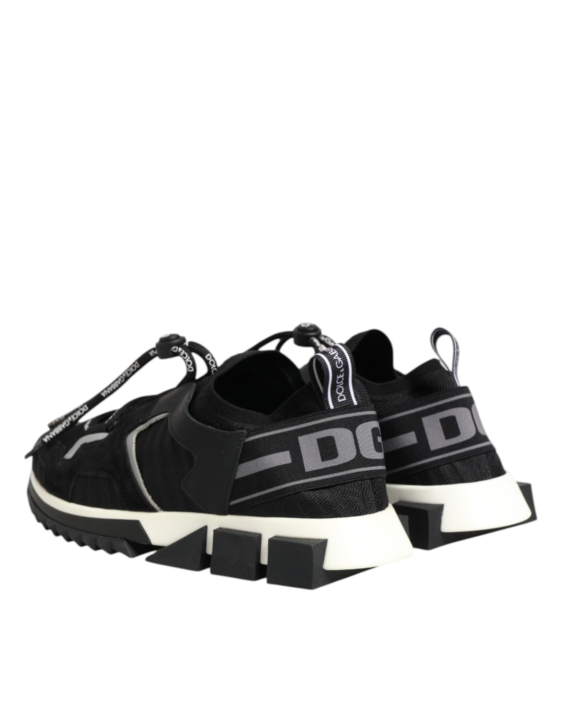 Black White Logo Sorrento Sneakers Shoes
