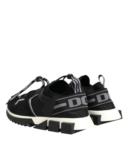 Black White Logo Sorrento Sneakers Shoes