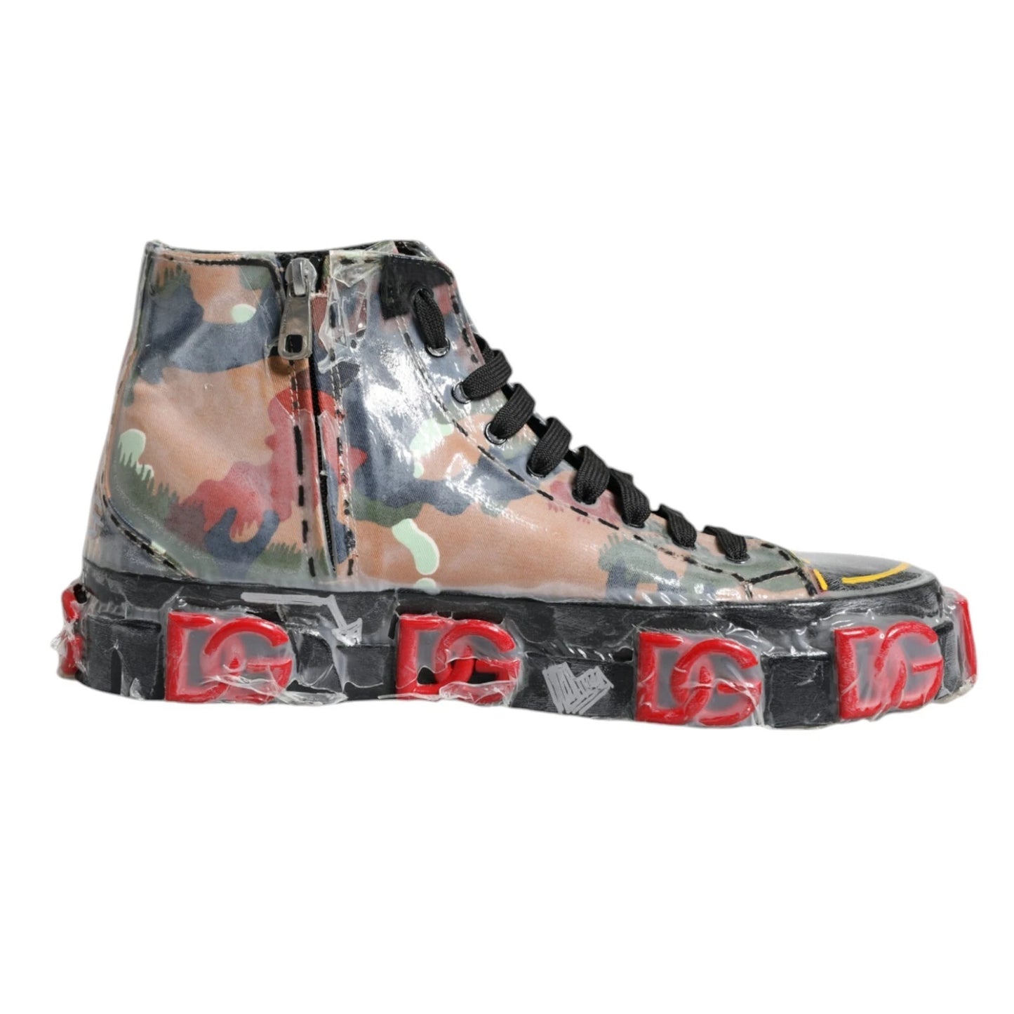 Multicolor Camouflage High Top Sneakers Shoes