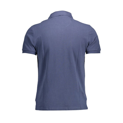 Blue Cotton Polo Shirt