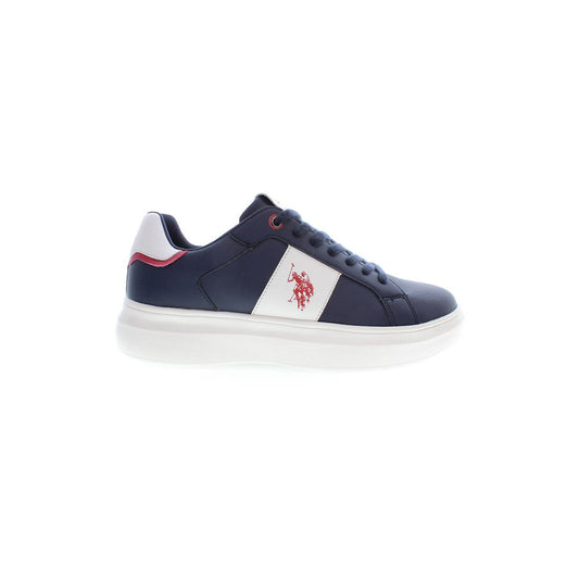 Blue Polyester Sneaker