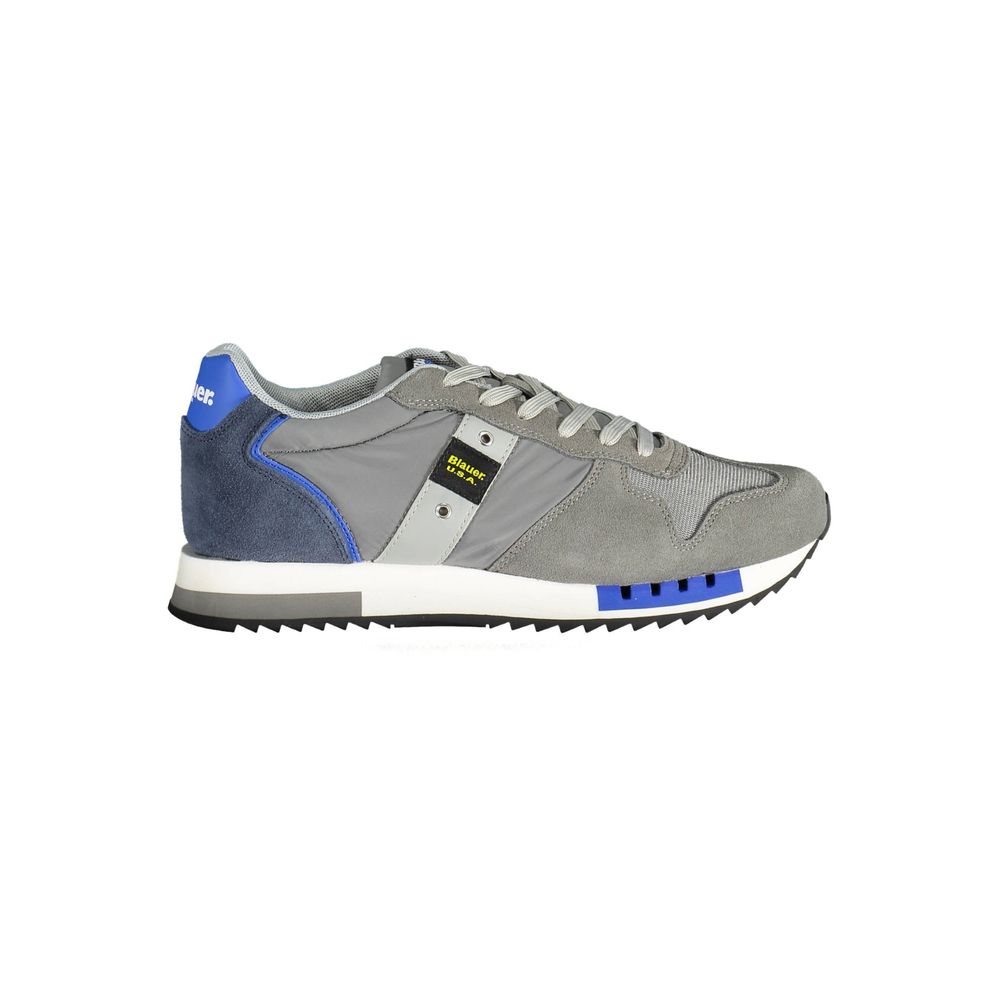 Gray Polyester Sneaker