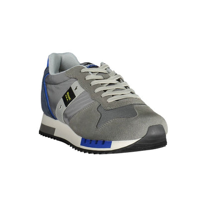 Gray Polyester Sneaker