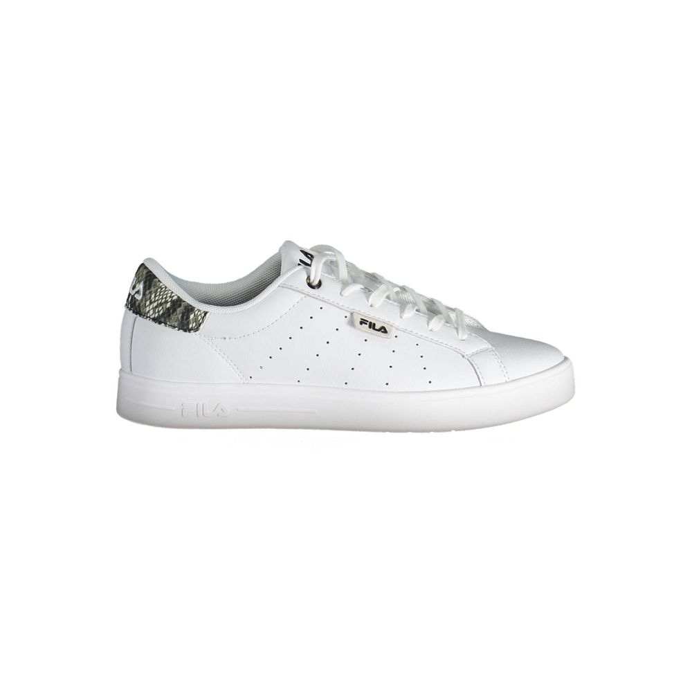 White Polyester Sneaker