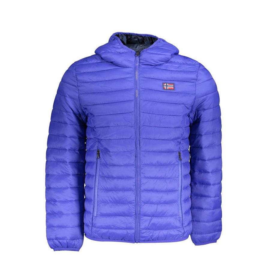 Blue Polyamide Jackets & Coat