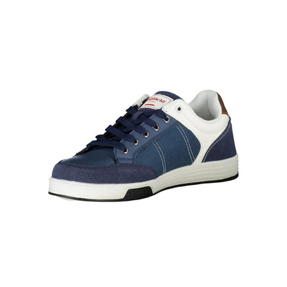 Blue Polyester Sneaker