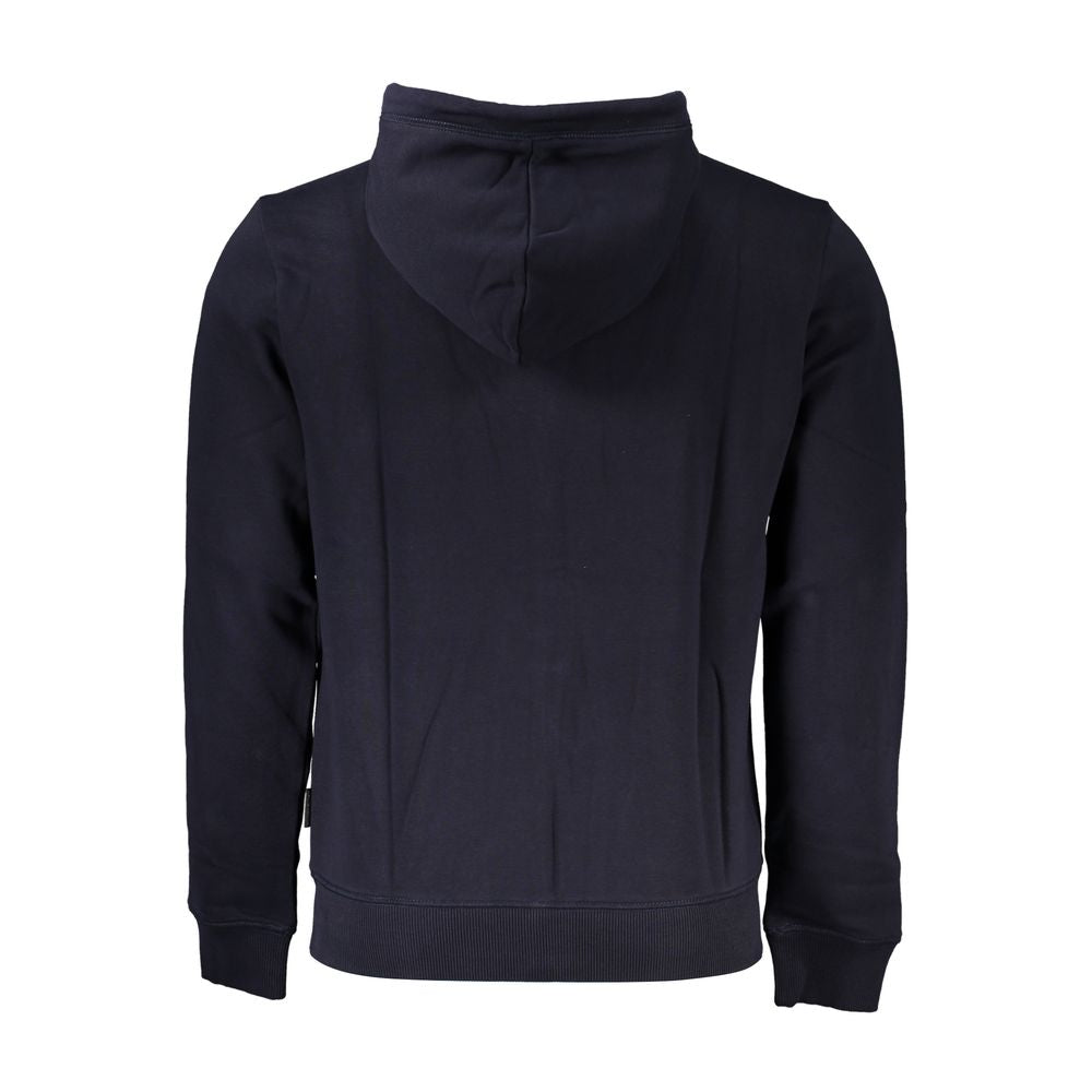 Blue Cotton Men Sweatshirt