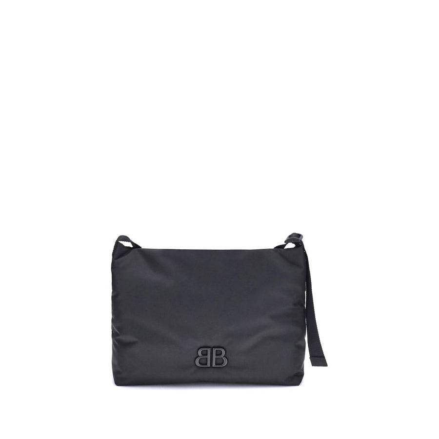 Black Fabric Shoulder Bag