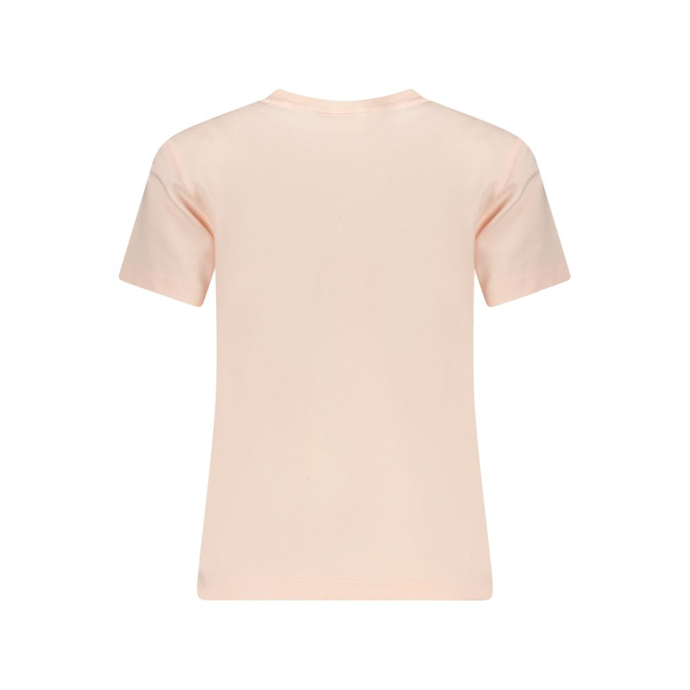 Pink Cotton Women T-Shirt