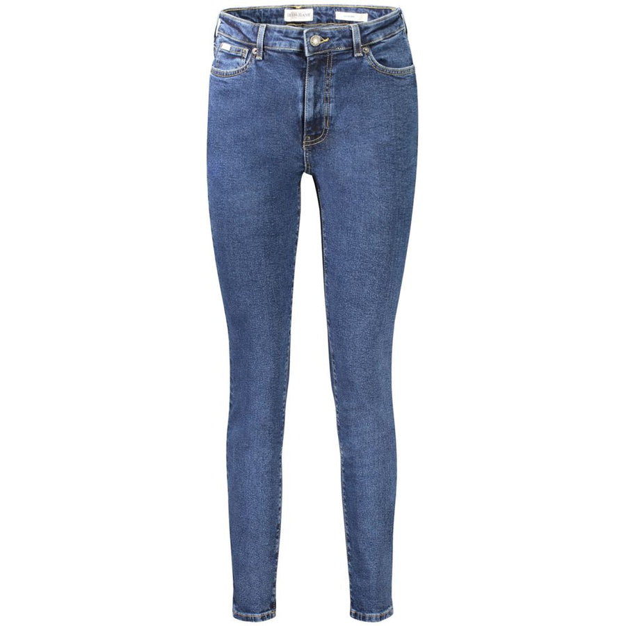 Blue Cotton Women Jeans