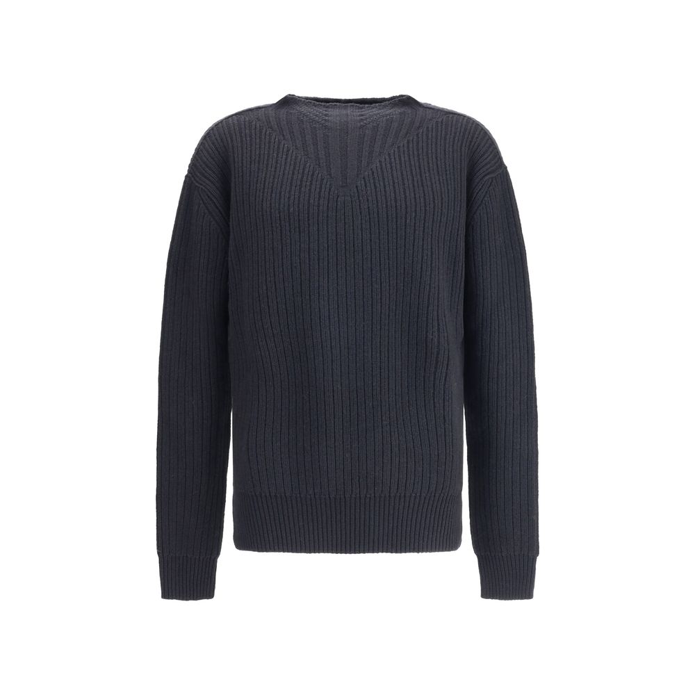 Black Fleece Wool Sweatshirt