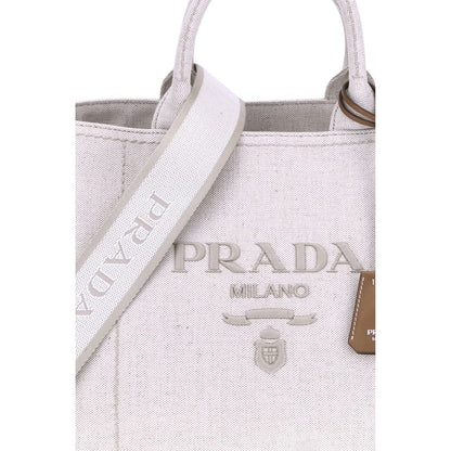 Cream Cotton Shoulder Bag
