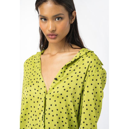 Green Polyester Shirt