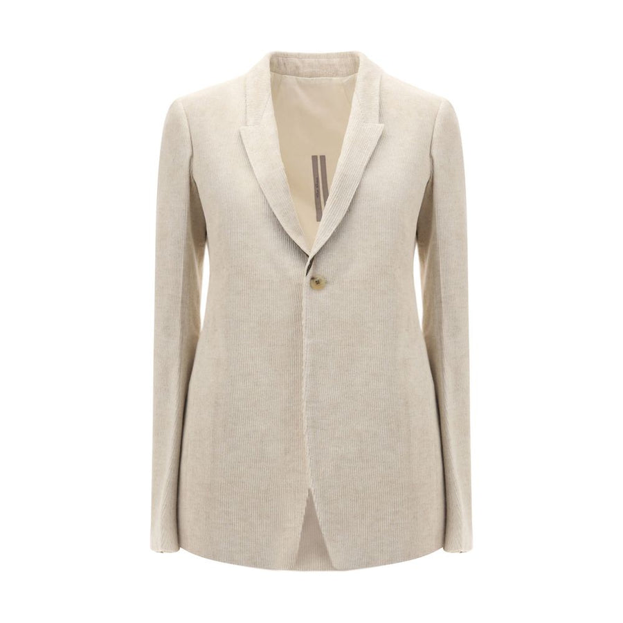 Beige Cotton Blazer