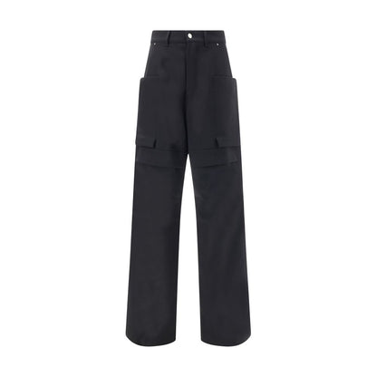 Black Wool Cargo Pants