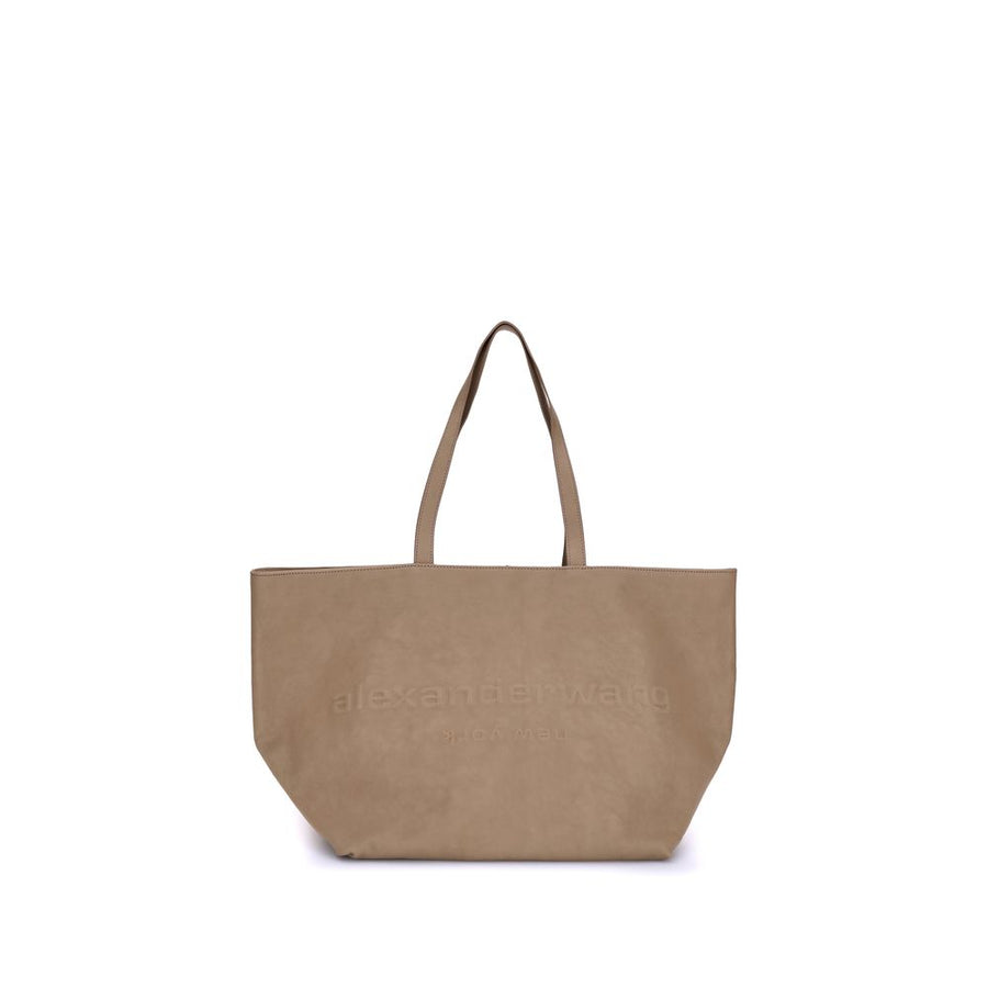 Beige Nylon Shoulder Bag