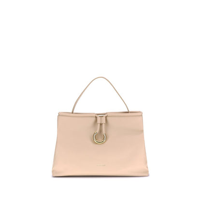 Cream Calf Leather Bos Taurus Handbag