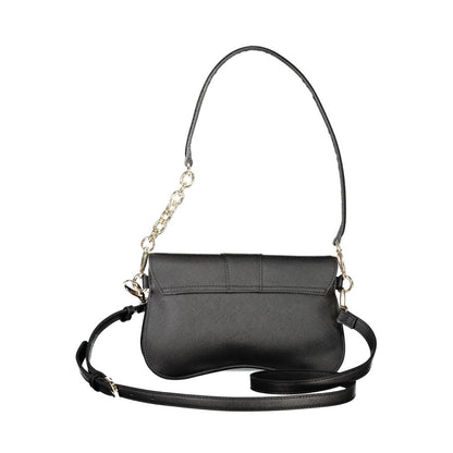 Black Polyethylene Women Handbag