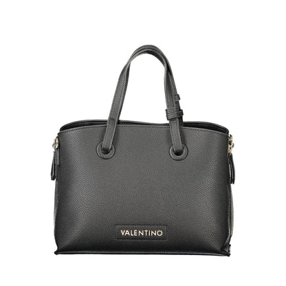 Black Polyethylene Women Handbag