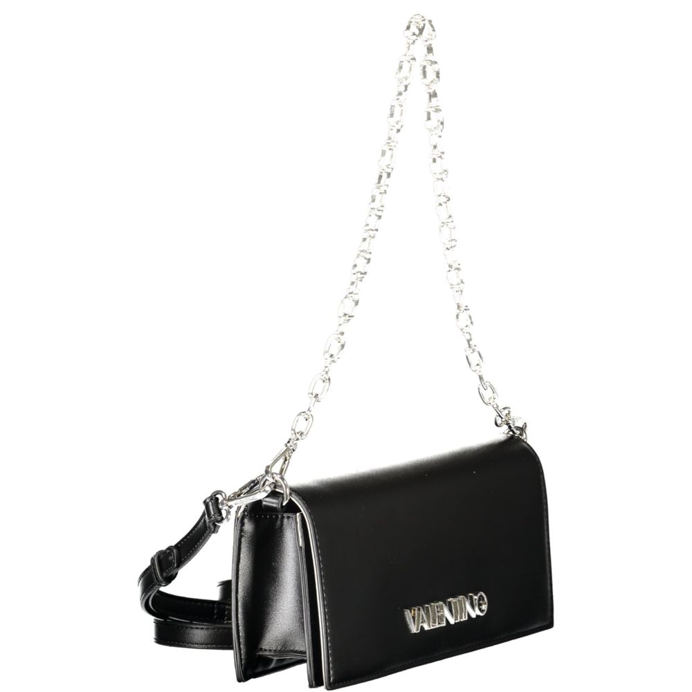 Black Polyethylene Women Handbag