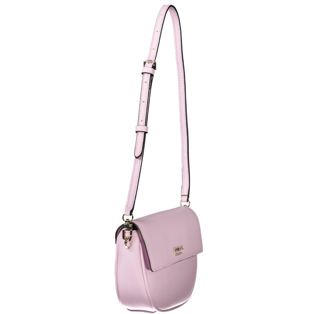 Pink Polyethylene Women Handbag