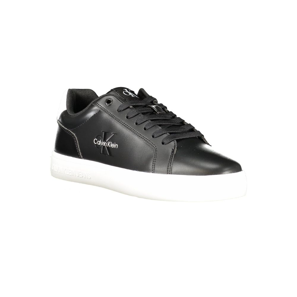 Black Leather Men Sneaker