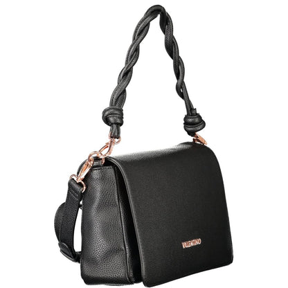 Black Polyethylene Women Handbag