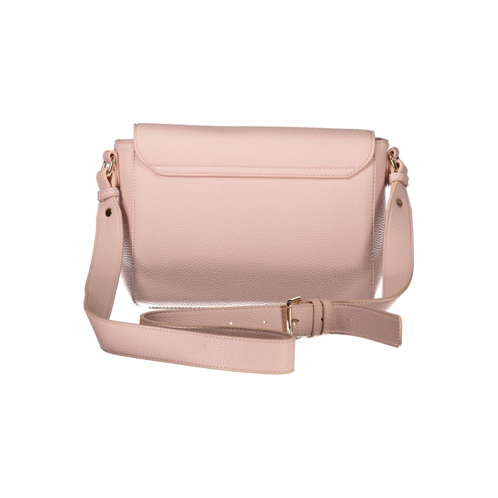 Pink Polyethylene Women Handbag