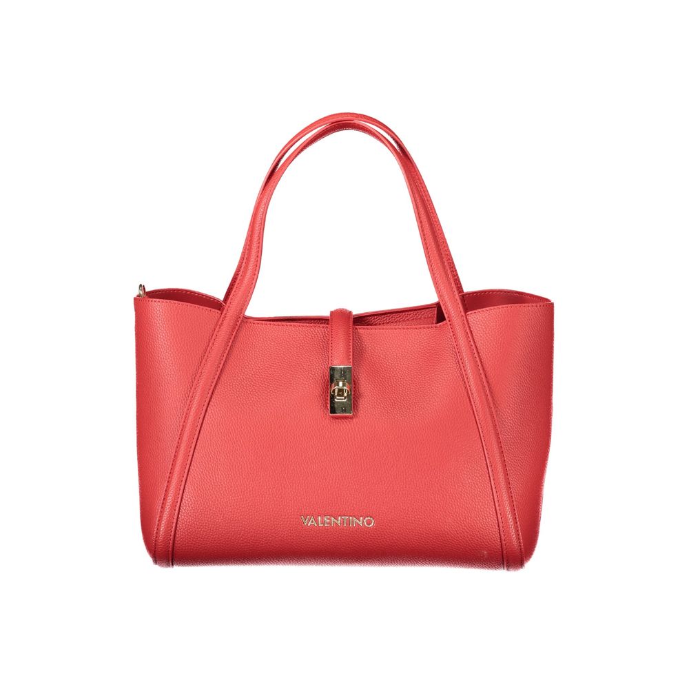 Red Polyethylene Women Handbag
