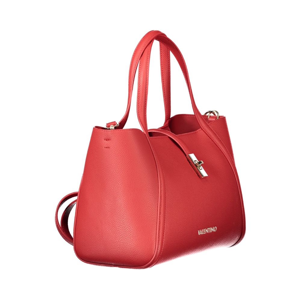 Red Polyethylene Women Handbag