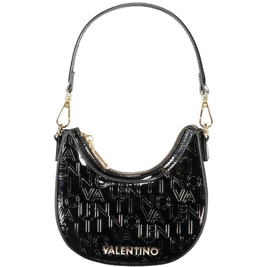 Black Polyethylene Women Handbag
