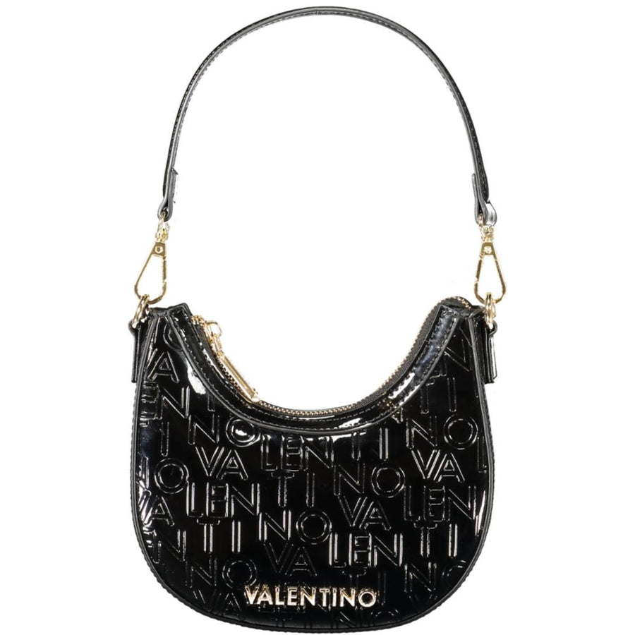 Black Polyethylene Women Handbag